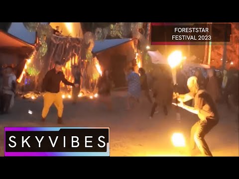 SkyVibes Live at Forest Star Festival 2023! Fire Poi Summer Rave 🔥 Atriohm Krapul & Shimer Dose RMXs