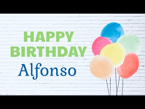 Happy Birthday Alfonso !! 🎂🎊