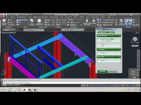 AUTOCAD ADVANCE STEEL 2015 TUTORIAL PART 11