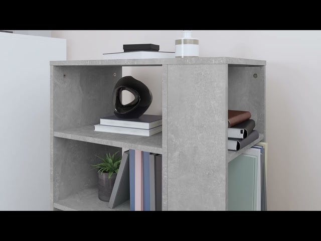 Video teaser for 808453 vidaXL Rolling Cabinet Concrete Grey 60×35×75cm Engineered Wood