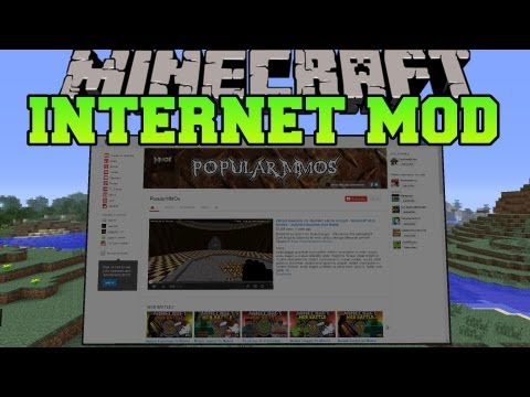 PopularMMOs - Minecraft : INTERNET IN MINECRAFT (Search the internet in game!) Web Displays Mod Showcase