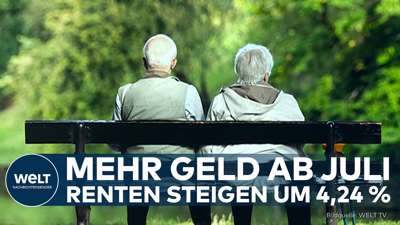 DEUTSCHLAND: Rentenerhöhung 2026 - Warum Rentner ab Juli 4,24 % mehr Geld erhalten!
