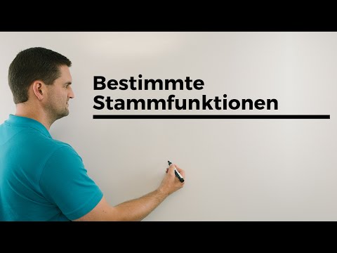 Bestimmte Stamfunktionen Teil 2, Konstante bestimmen | Mathe by Daniel Jung