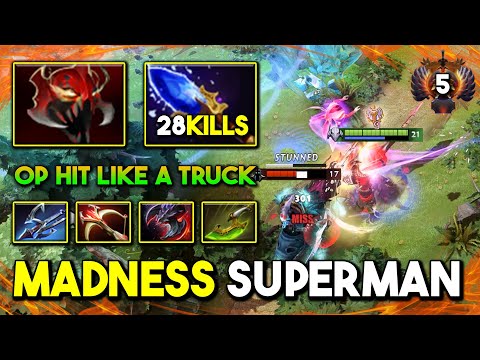 MADNESS SUPERMAN CARRY Sven 28Kills OP Hit Like A Truck With Power of GOD's Strength 7.35b DotA 2