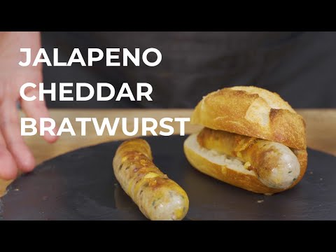 Jalapeno-Cheddar Bratwurst -Leichte Schärfe, Starker Geschmack