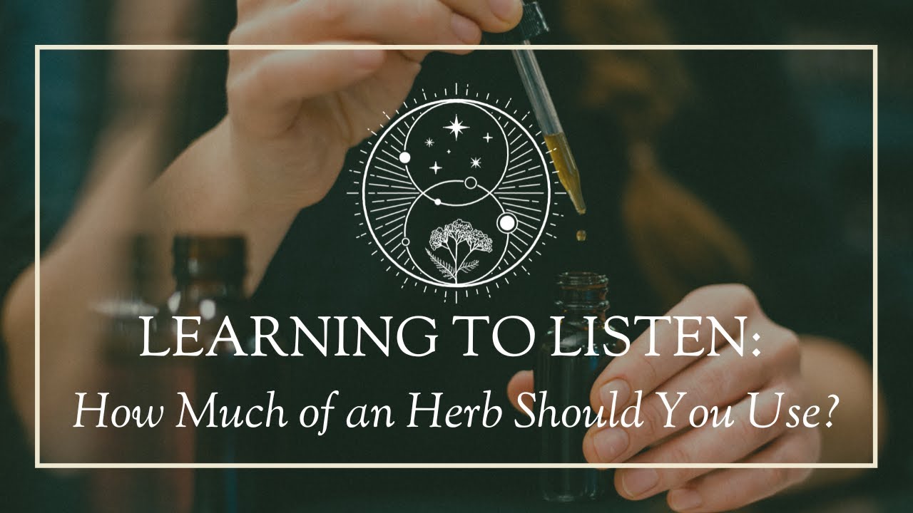 Learning to Listen: How Much of an Herb Should You Use? - YouTube