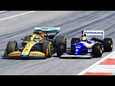 McLaren F1 2022 vs Williams F1 1994 Ayrton Senna at Suzuka GP