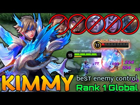 Legendary Kimmy WipeOut META Heros! - Top 1 Global Kimmy by beѕт enemy control - Mobile Legends