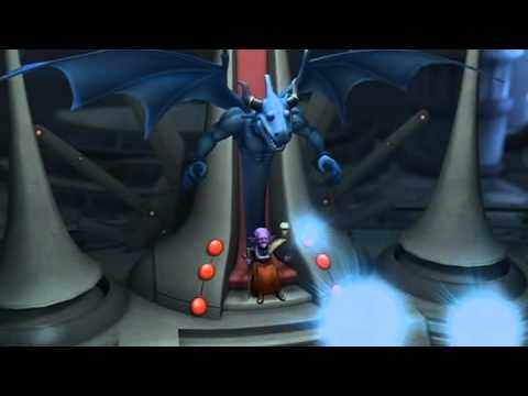 Blue Dragon Walkthrough Part 27: Boss: Jumbo Mecha Robo / Yasato & Co., Devour Village