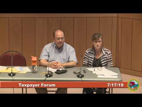 Taxpayer Forum 7.17.19