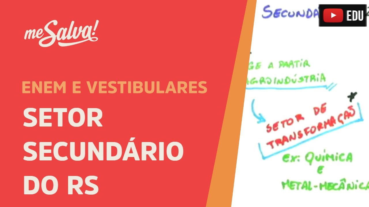 Setor Secundário do RS - Geografia UFRGS - Me Salva!