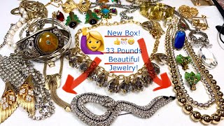 😍New Box! 33Lbs 🥰Gorgeous Vintage Jewelry Unboxing! & Sale! Ep1