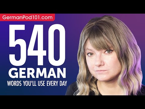 540 German Words You'll Use Every Day - Basic Vocabulary #94