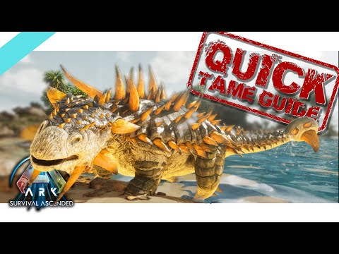 How to Tame an Anky Ark Ascended Quick Taming Guide! ASA