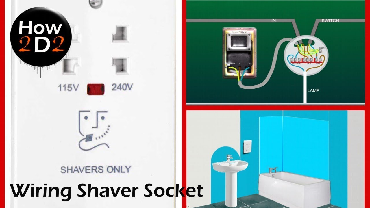 Wiring Bathroom Shaver Socket How to wire shaver socket to ceiling rose or to the ring dual voltage