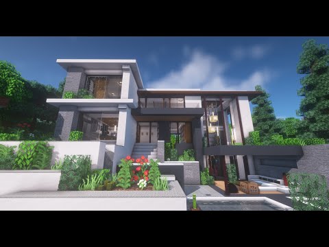 ackers5861 - Minecraft: Realistic Modern House Tutorial (Exterior)