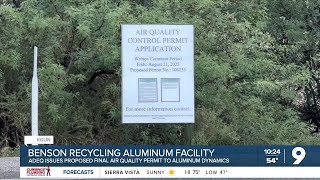 ADEQ issues proposed final air permit for Aluminum Dynamics recycling plant in Benson