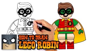 How to Draw Lego Robin | Lego Batman Movie
