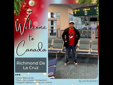 Richmond De La Cruz, welcome to Canada!
