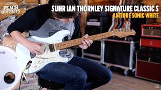 Video thumbnail for No Talking...Just Tones | Suhr Ian Thornley Signature Classic S Antique Sonic White by Peach Guitars