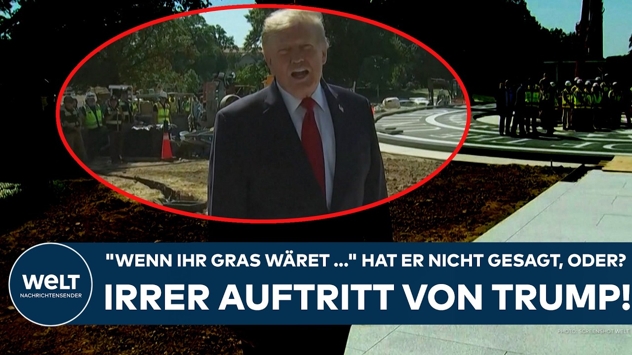 USA: "Wenn ihr Gras wäret ..." Hat er das wirklich gesagt? Irrer Auftritt von Präsident Donald Trump