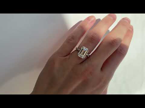 5 carat Emerald Cut Diamond Engagement Ring - #PIERRE