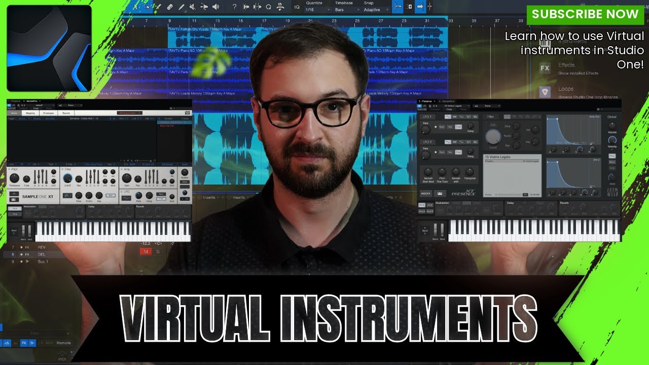 How to Use Virtual Instruments in Studio One
