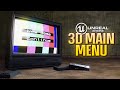 How To Create An INTERACTIVE 3D Main Menu In Unreal Engine 5