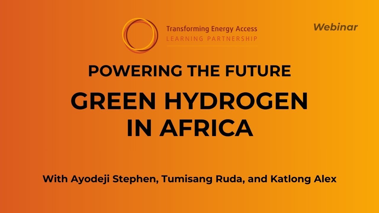 TEA LP Green Hydrogen Webinar