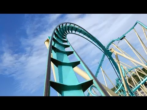 Kraken Front Seat POV 2015 FULL HD SeaWorld Orlando