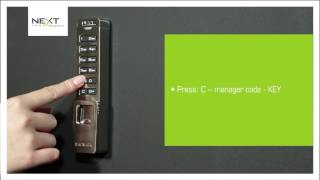 How to operate a Digilock SOLA lock with the manager code Code Managed