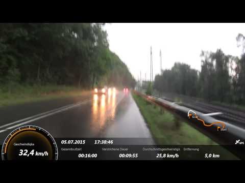 Biketour ins Unwetter