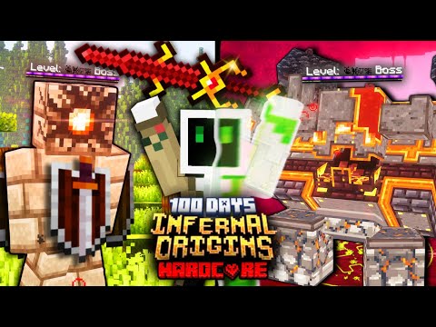 I Survived 100 Days in the Hardest RPG Modpack in Hardcore Minecraft...