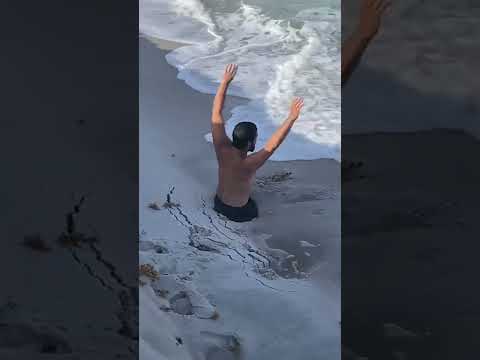 Quick sand at the beach