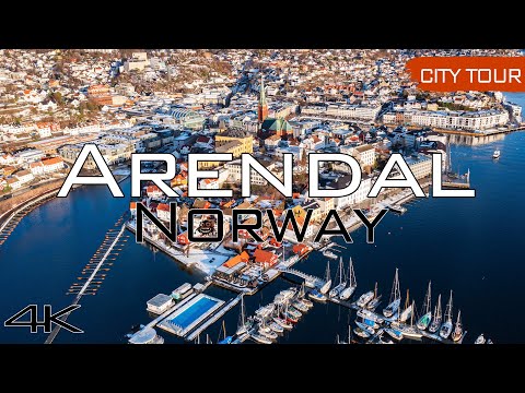 Arendal, Norway - City Tour & Drone, 4k
