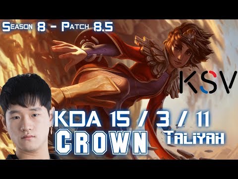 KSV Crown TALIYAH vs AHRI Mid - Patch 8.5 KR Ranked