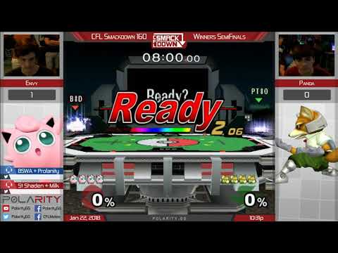 CFL Smackdown 160 Melee - Envy (Puff) vs Panda (Fox) - Winners Semis