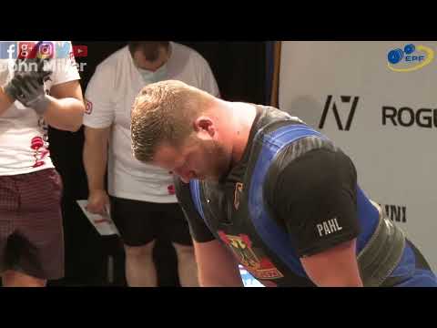 Dominik Pahl - 3rd Place 980kg Total - 120kg Class 2021 EPF Equipped Open