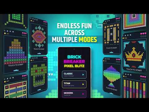 Brick Breaker : Pixel Blitz