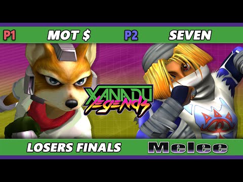 Xanadu Legends Losers Finals - Mot $ (Fox) Vs. Seven (Sheik) Smash Melee - SSBM