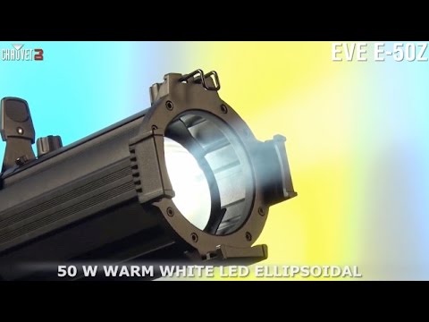 Chauvet DJ EVE E-50Z Warm White LED Ellipsoidal Spot / Gobo Projector