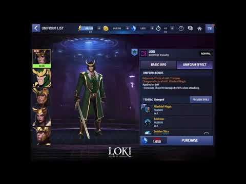 LOKI AGENT OF ASGARD All skills including t3 FUTURE FIGHT