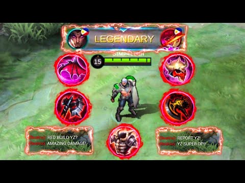 YU ZHONG RED BUILD = 100% LIFESTEAL | MLBB