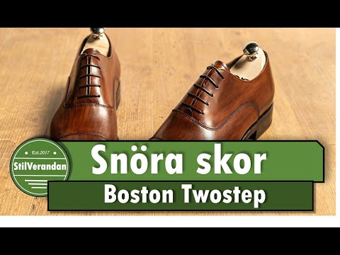 Snöra skor - Boston Twostep