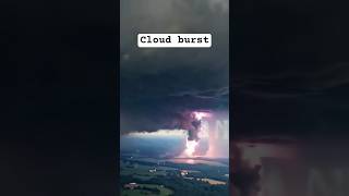 Cloud Burst live from airplane #rain #cloudburst #clouds #rainnews #weather #thunderstorm #reels