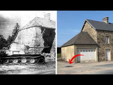 A Destroyed Panther in Normandy | Incredible WW2 Photos THEN and NOW
