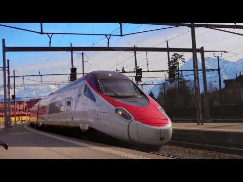 SBB CFF FFS Eurocity EC 52: Milano Centrale - Basel in Thun / ETR 610