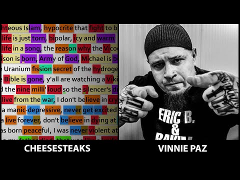 Vinnie Paz - Cheesesteaks [Rhyme Scheme] Highlighted