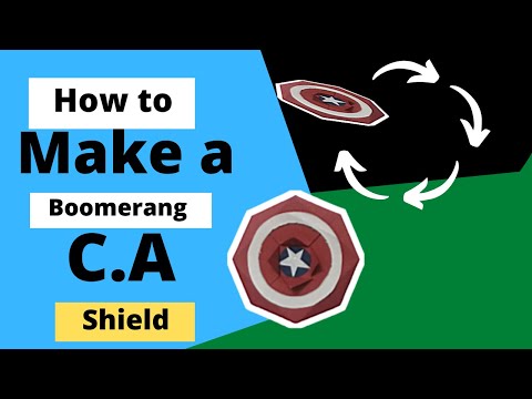 Captain america paper shield that comes back😮 -  😍