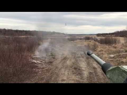 Firing some 40mm Bofors Cannon from Strf 90